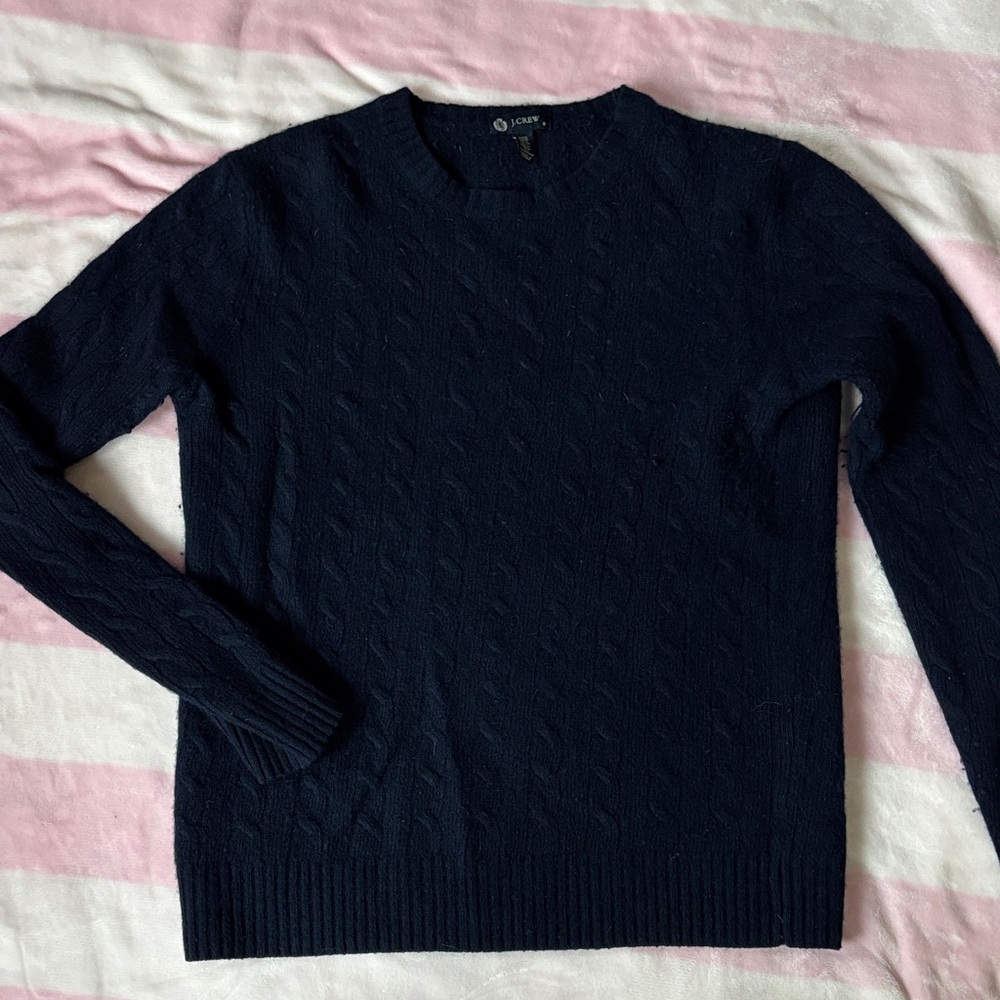 J CREW Men’s Navy WOOL CASHMERE Sweater